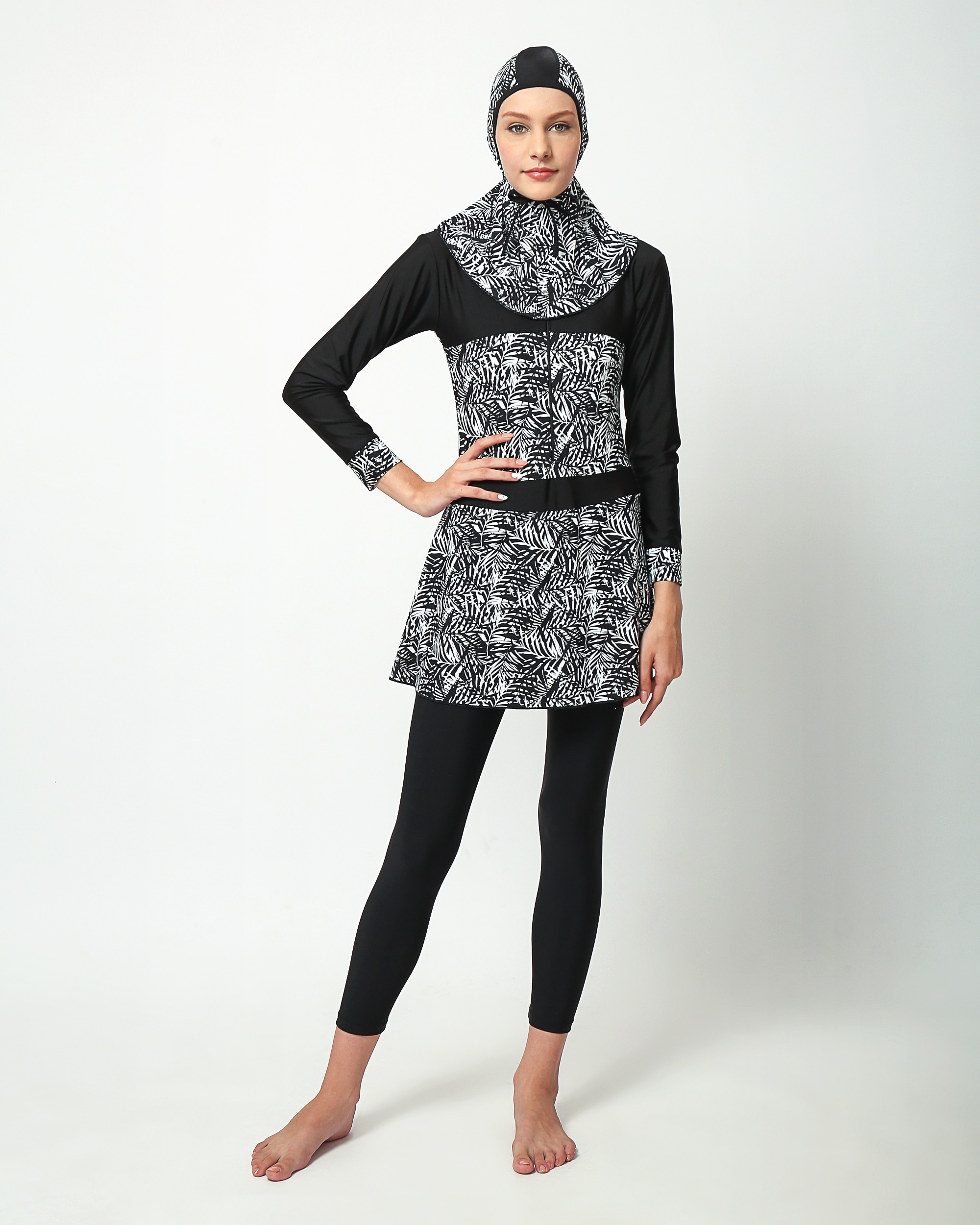 BRM 18 Black White Slim Fit Kemben